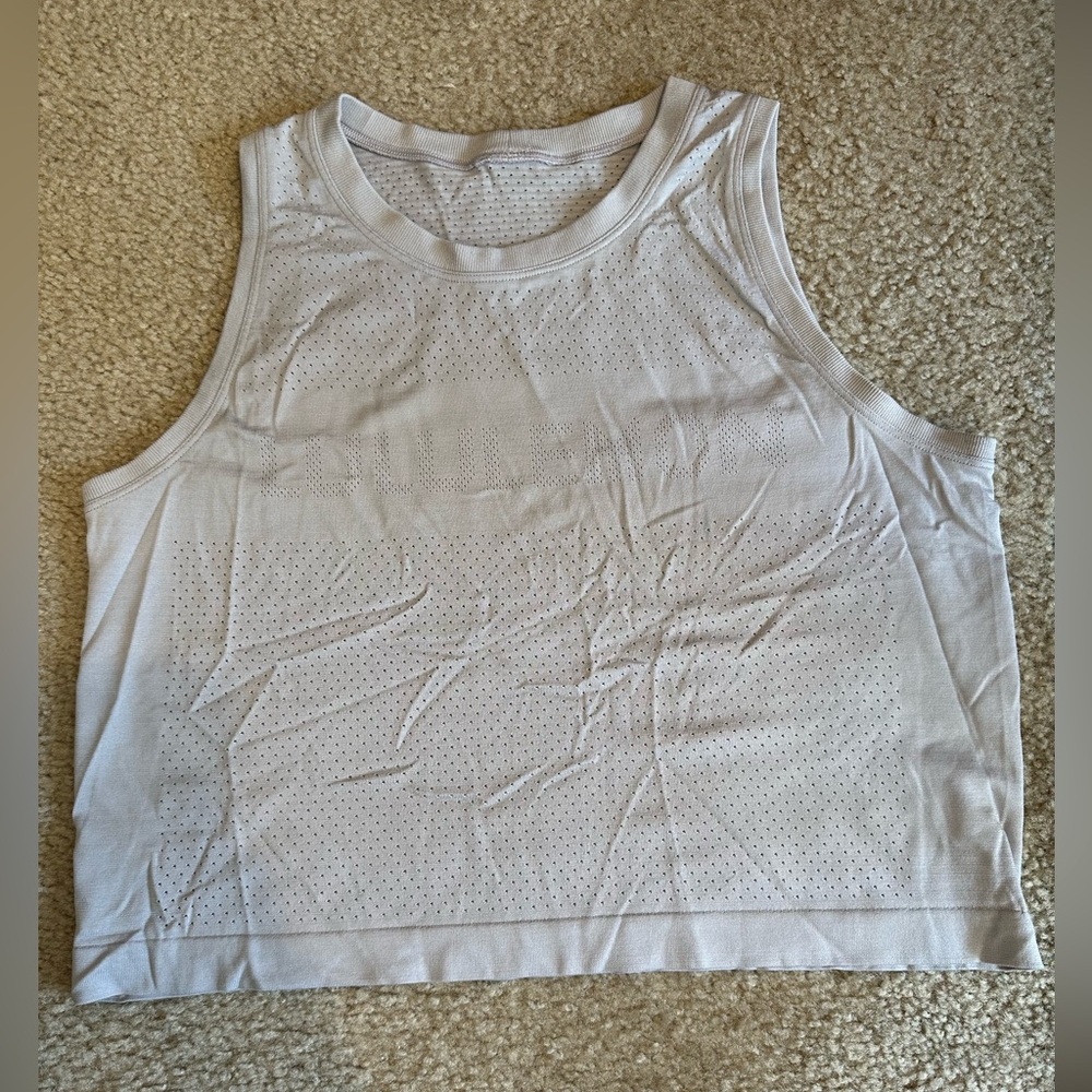 Lululemon Breeze By Muscle Crop Tank Top